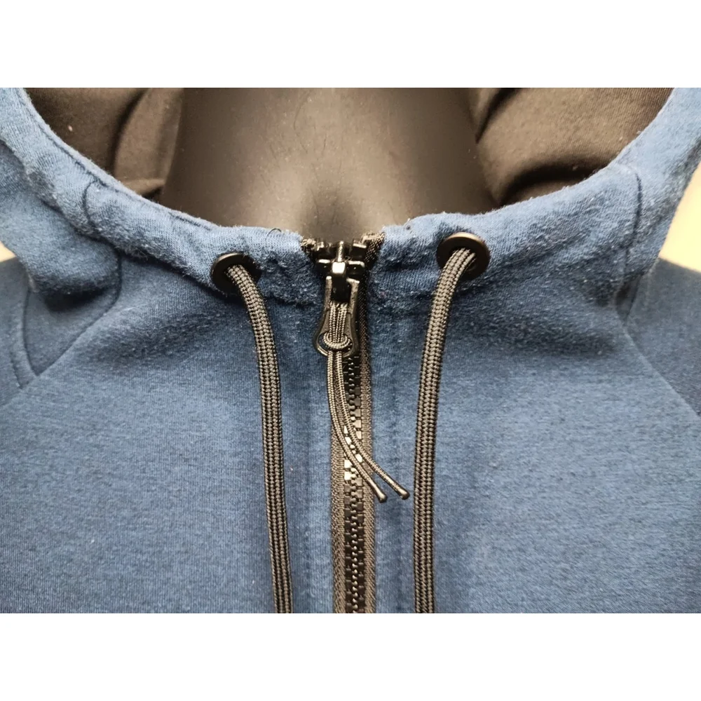 Russell Athletic Fusion Knit Men’s XL Hoodie Full Zip Navy Athletic Activewear